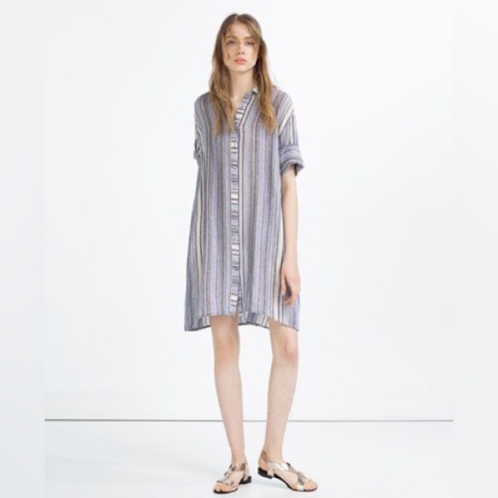 Zara S Knit Button Front Dress